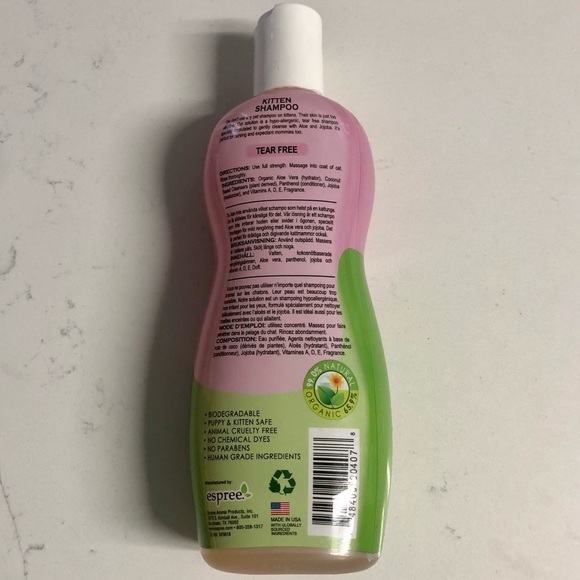 Espree Natural Kitten Shampoo 12 oz. New - Picture 3 of 4